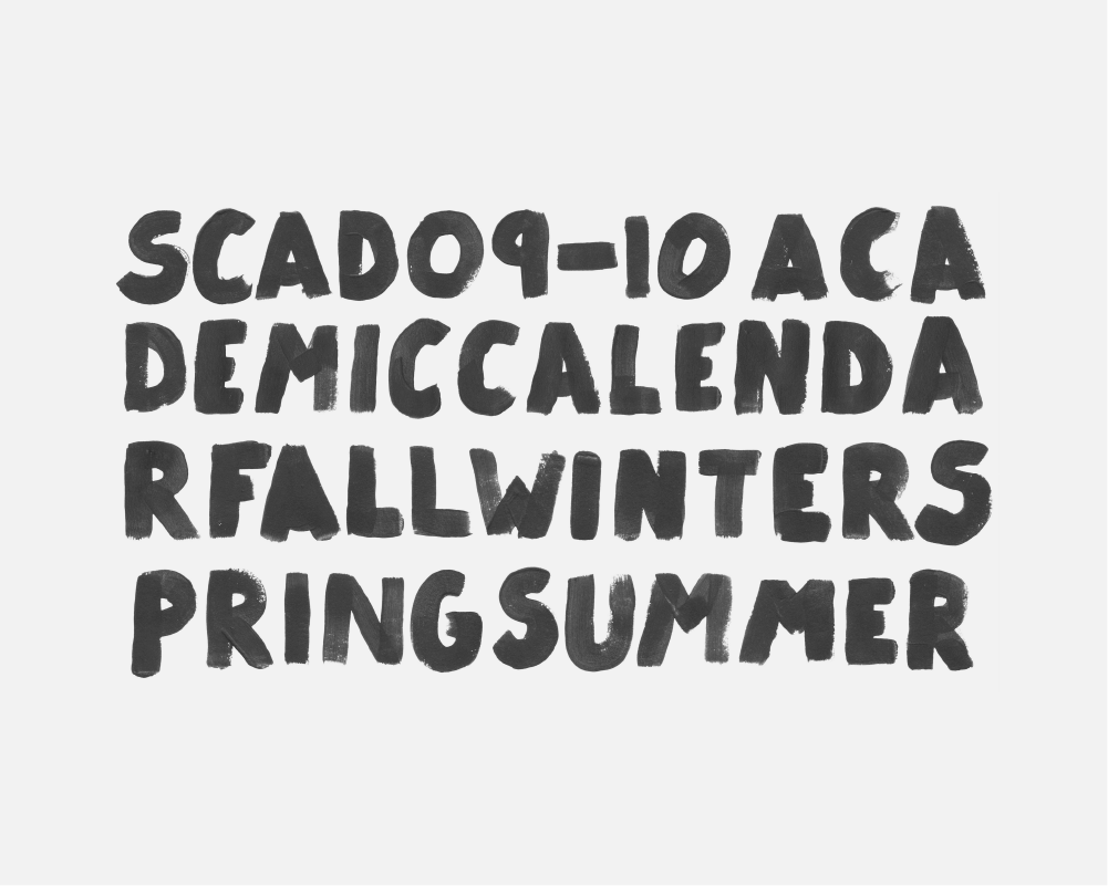 SCAD ACADEMIC CALENDAR ginger.avenali